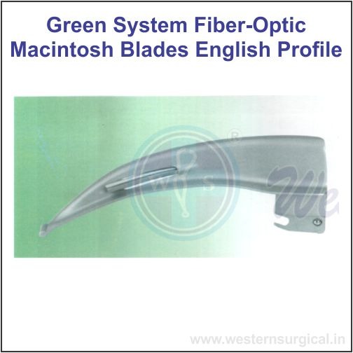 6907 - GREEN SYSTEM FIBER-OPTIC MACINTOSH BLADES ENGLISH PROFILE