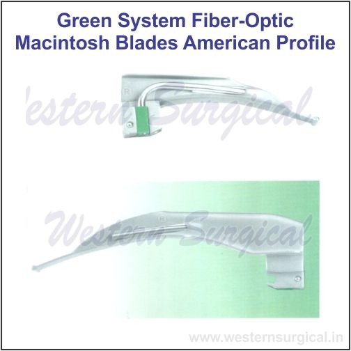 6805 - GREEN SYSTEM FIBRE-OPTIC MACINTOSH BLADES (AMERICAN PROFILE)