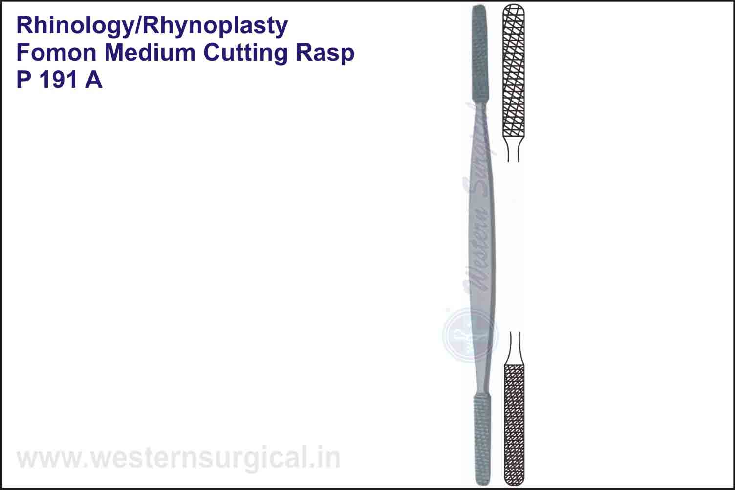 FOMON MEDIUM CUTTING RASP - S.S