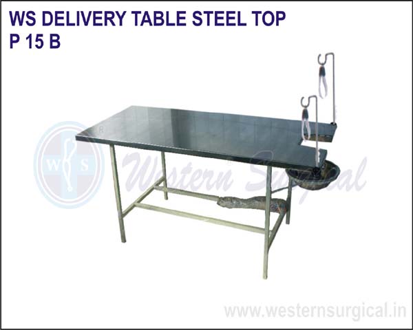 DELIVERY TABLE STEEL TOP