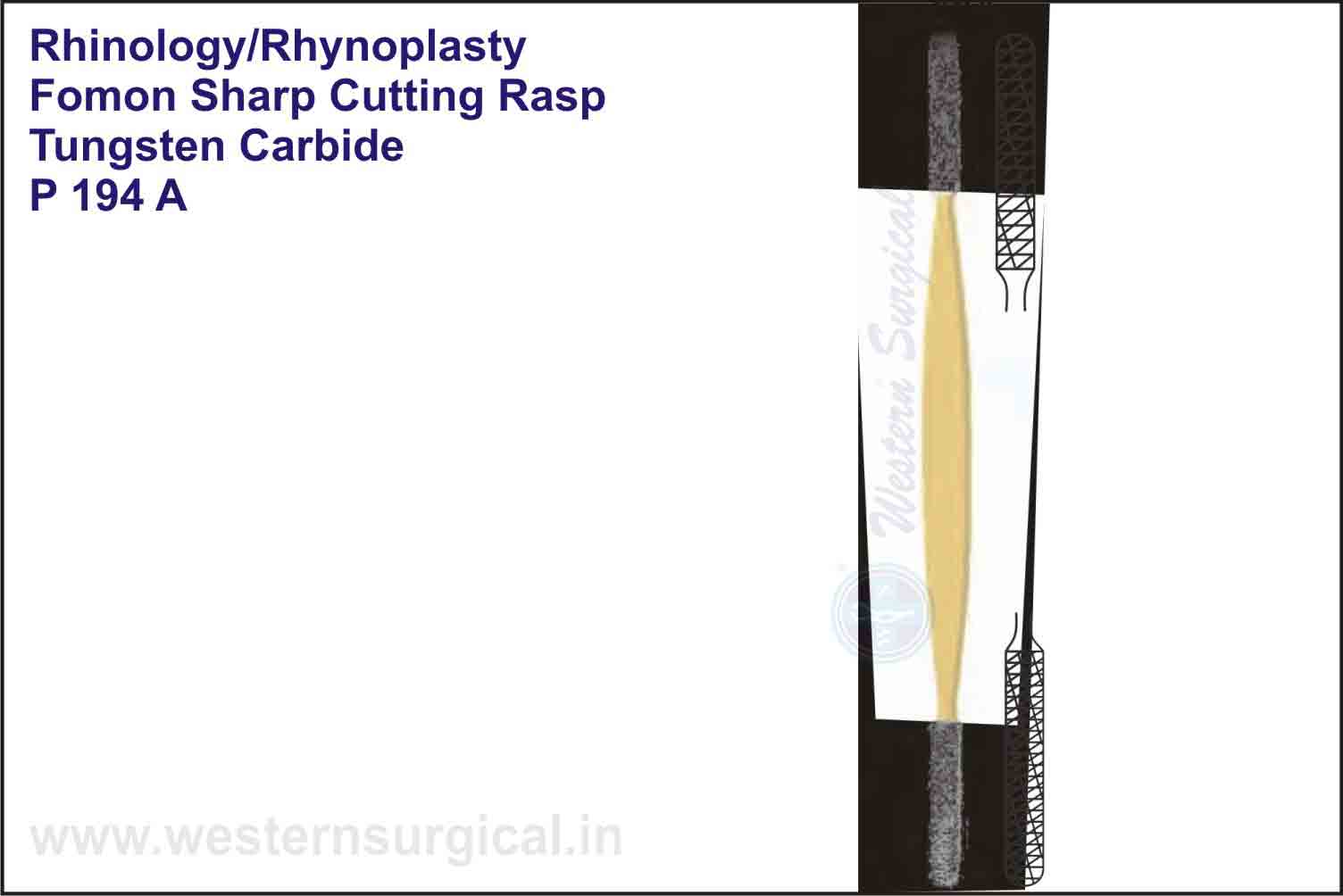 FOMON SHARP CUTTING RASP - TUNGSTEN CARBIDE