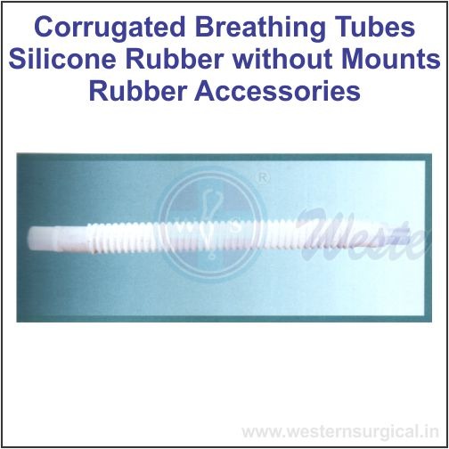8112 - CORRUGATED BREATHING TUBES SILICONE RUBBER WITHOUT MOUNTS (RUBBER ACCESSORIES)