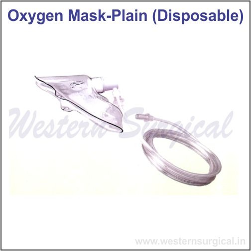 3017 - OXYGEN MASK - PLAIN (DISPOSABLE) (OXYGEN THERAPY EQUIPMENT)
