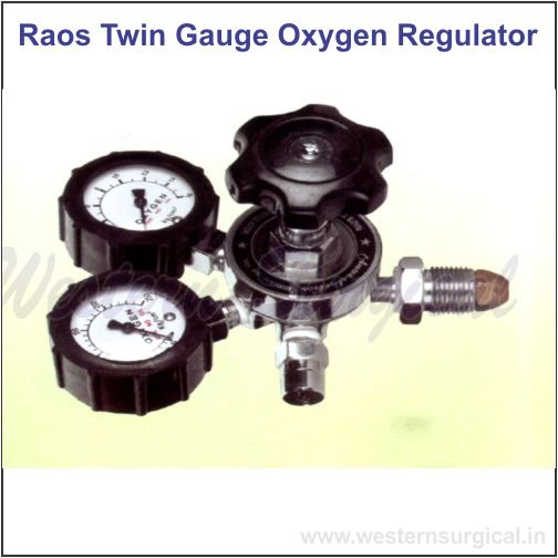 3027 - RAO'S TWIN GAUGE OXYGEN REGULATOR (OXYGEN THERAPY EQUIPMENT) 