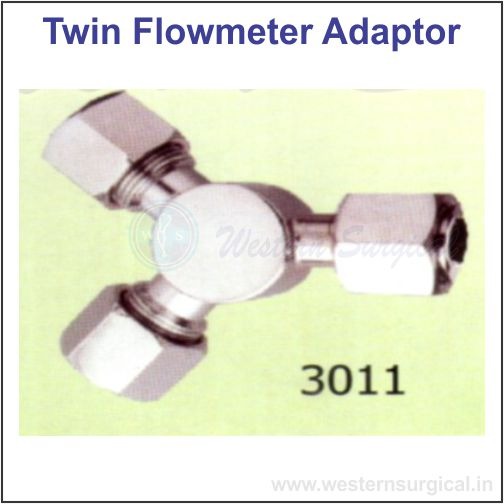 3011 - .TWIN FLOWMETER ADAPTOR (OXYGEN THERAPY EQUIPMENT)