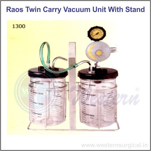 1300 - RAO'S TWIN CARRY VACUUM UNIT WITH STAND (PIPELINE ACCESSORIES)
