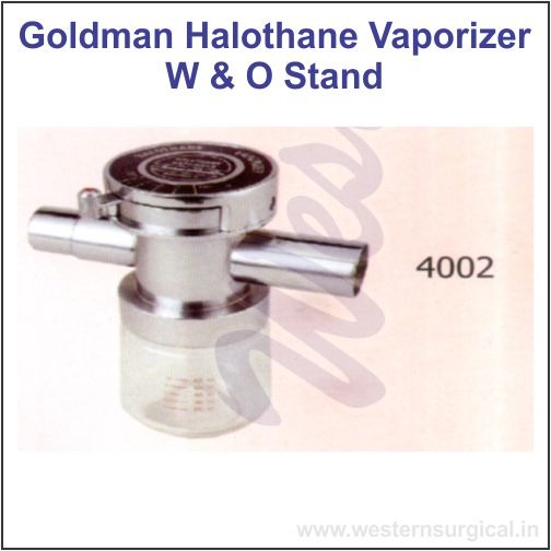 4002 - GOLDMAN HALOTHANE VAPORIZER - W/O STAND (APPARATUS COMPONENTS & ACCESSORIES)