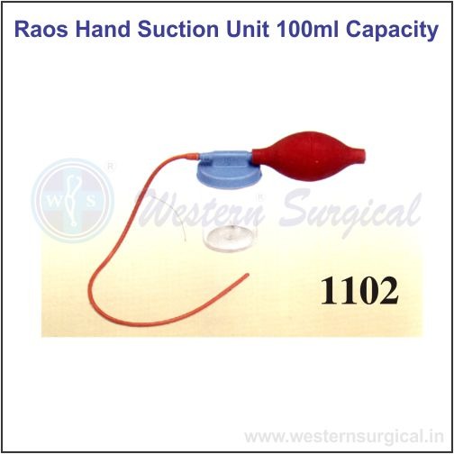 1102 - RAO'S HAND SUCTION UNIT 100ML CAPACITY (SUCTIONS, VAPORIZERS & CONNECTORS)