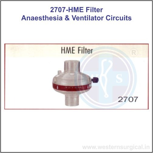 2707 - HME FILTER (ANAESTHESIA & VETILATOR CIRCUITS)
