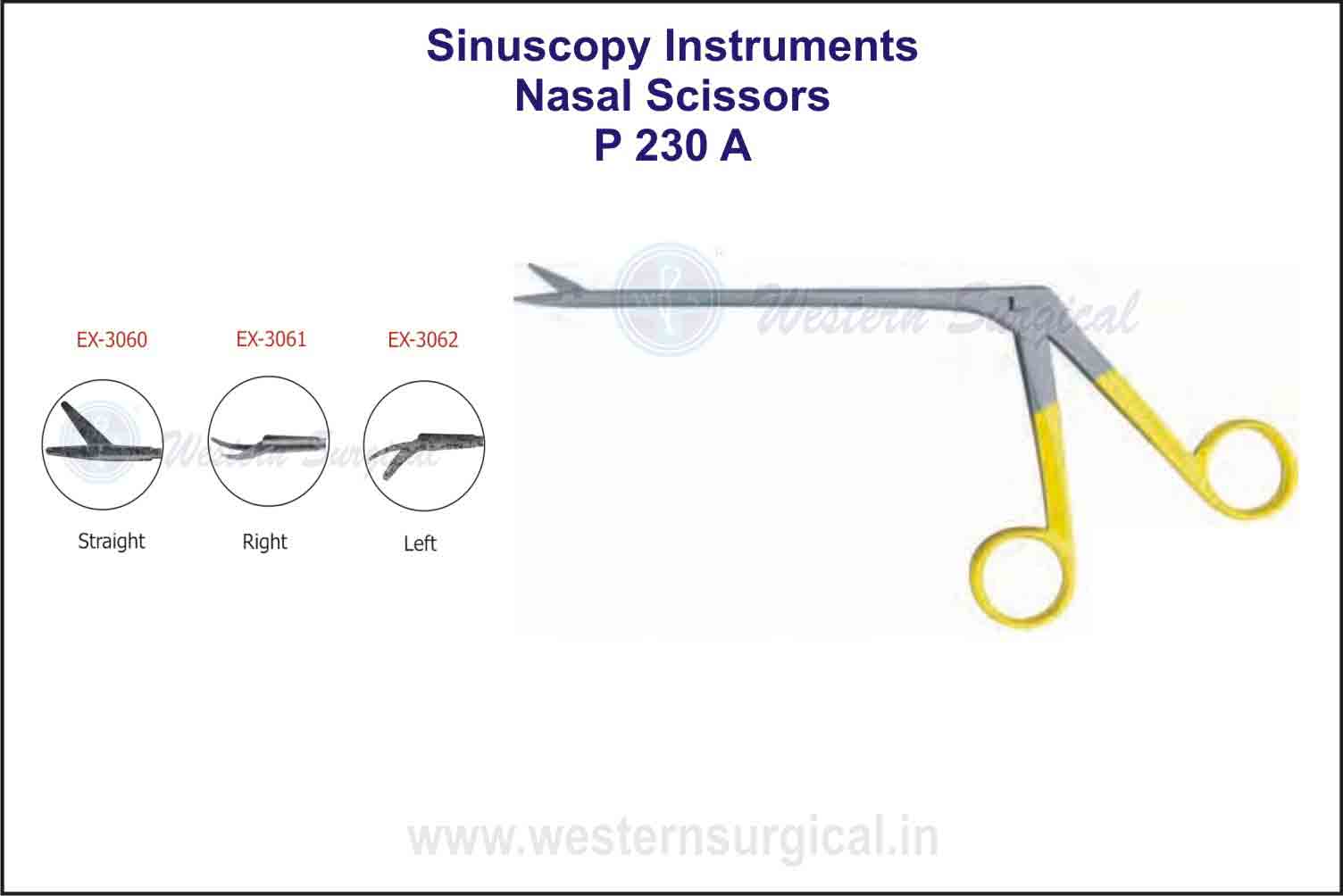 NASAL SCISSORS SERRATED BLADES