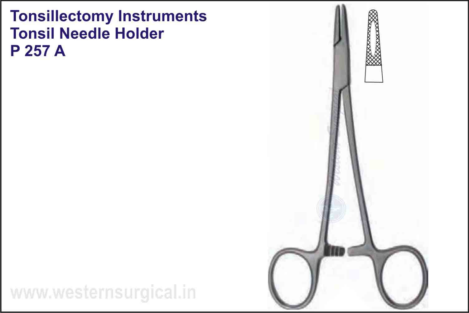 TONSIL NEEDLE HOLDER S.S