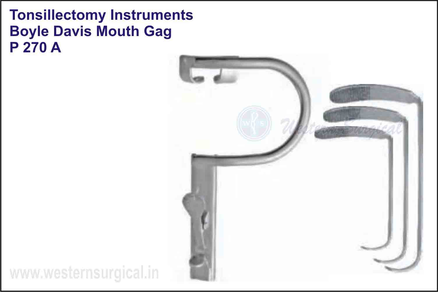 BOYLE DAVIS MOUTH GAG WITH 3 TONGUE PLATES - CHILD