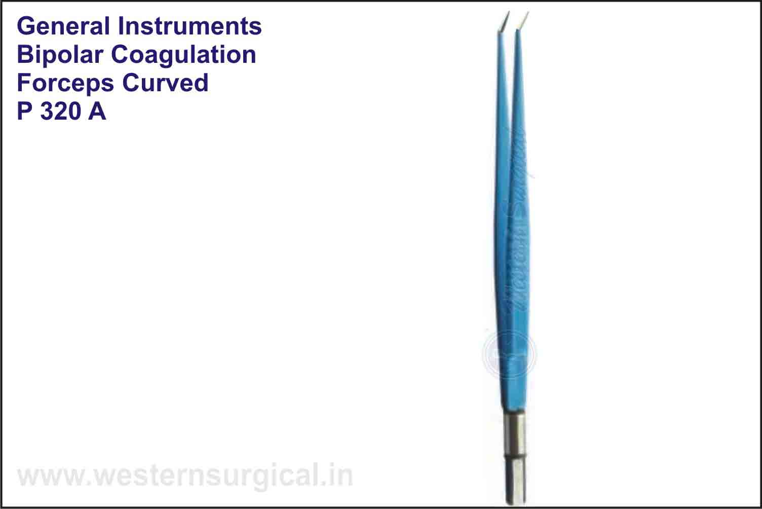 BIPOLAR COAGULATION FORCEPS CURVED