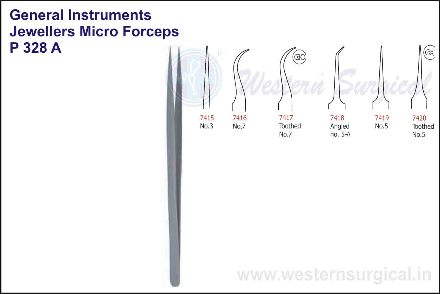 JEWELLERS MICRO FORCEPS NO.3