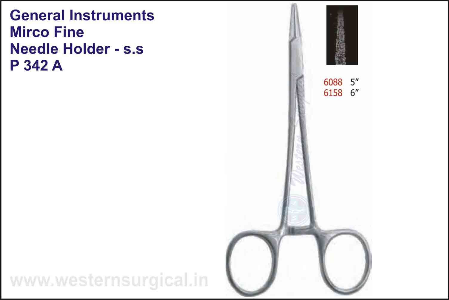 MICRO FINE NEEDLE HOLDER S.S