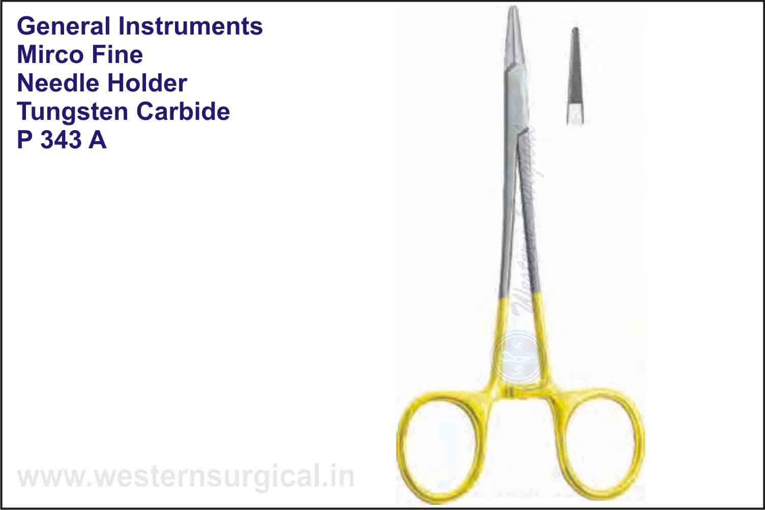 MICRO FINE NEEDLE HOLDER TUNGSTEN CARBIDE