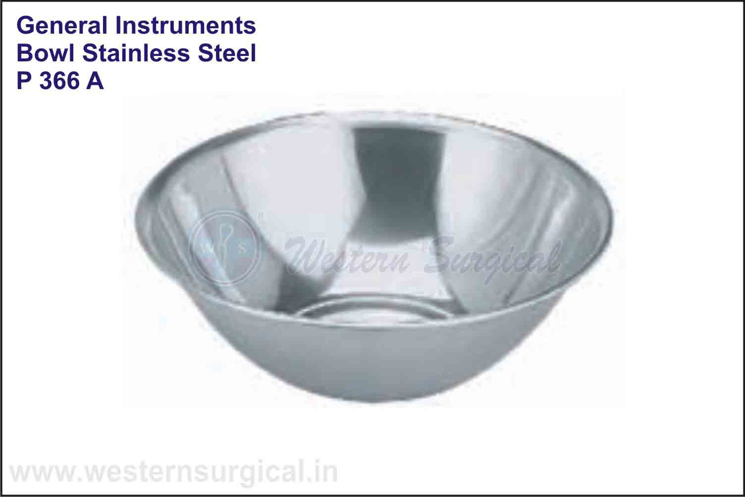 BOWL STAINLESS STEEL