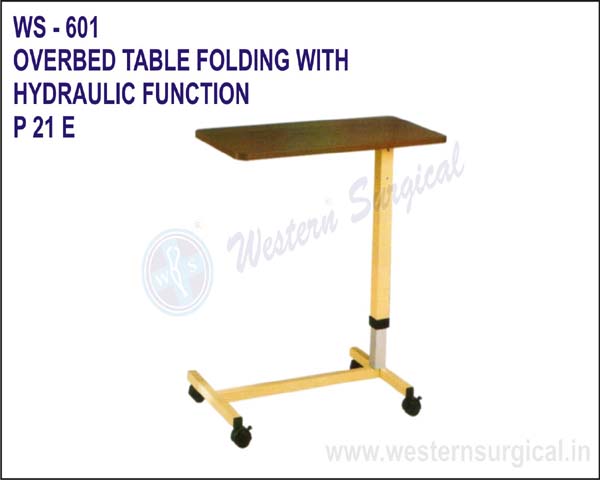 OVER BED TABLE FOLDING WITH HYDRAULIC FUNCTION