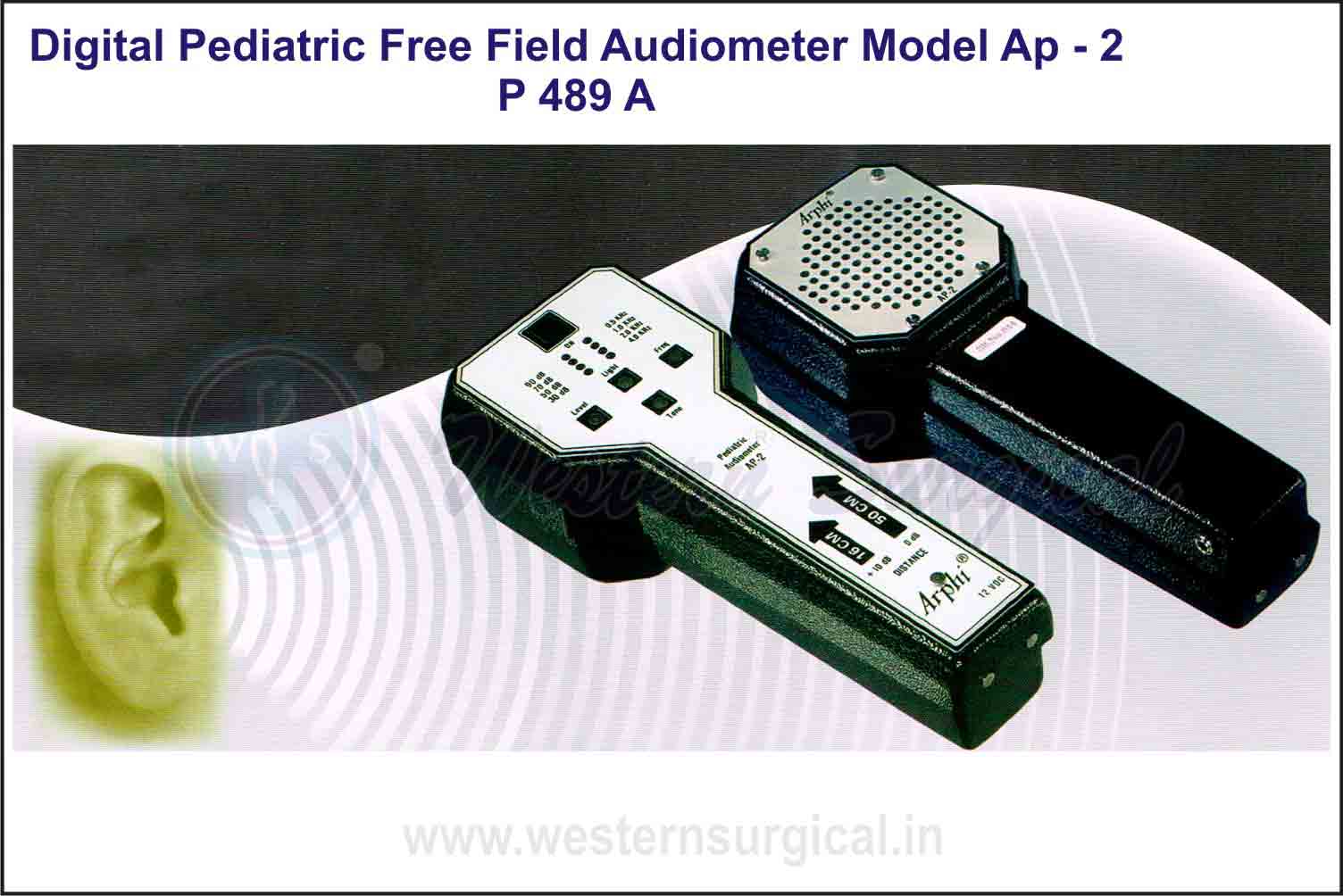 DIGITAL PEDIATRIC FREE FIELD AUDIOMETER MODEL AP - 2