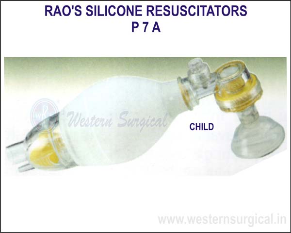 RAOS SILICONE RESUSCITATORS (CHILD)