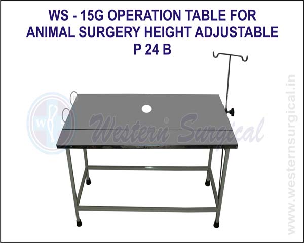 OPERATION TABLE FOR ANIMAL SURGERY HEIGHT ADUSTABLE
