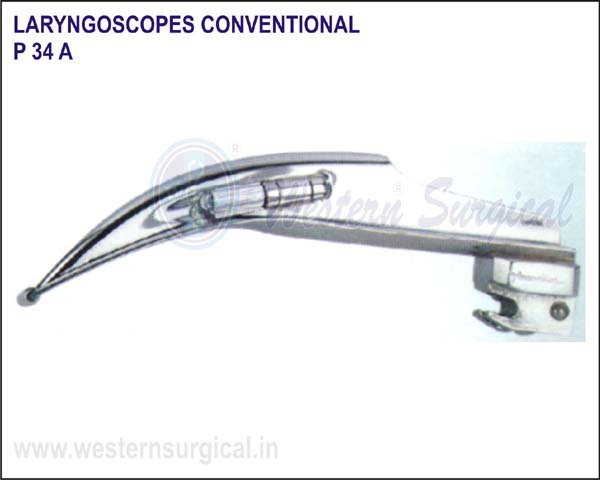 Laryngoscopes conventional(chhota flange macintosh blades)