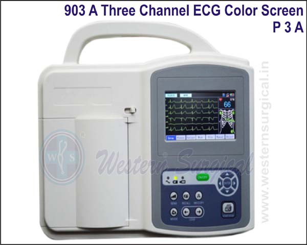 903 A Three channel ECG color screen