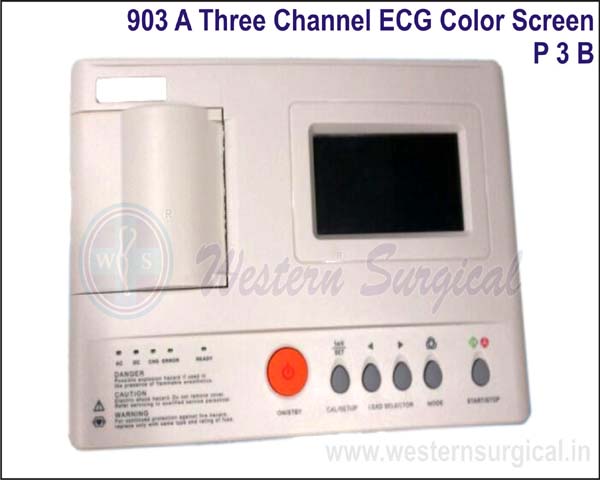 903 A Three channel ECG color screens