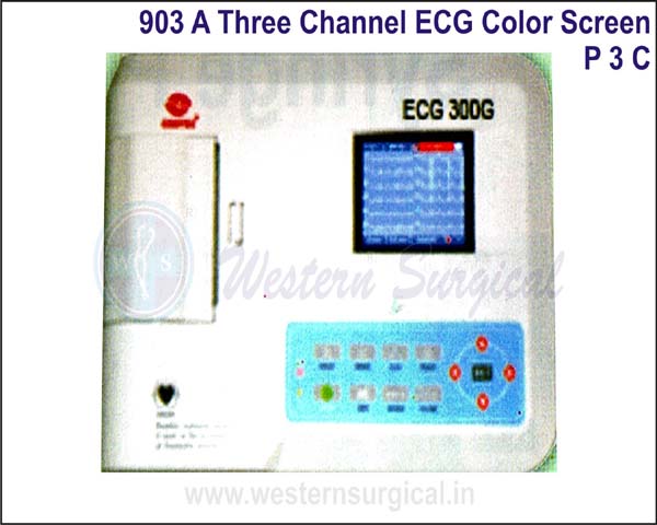 903 Digital Three channel ECG screen