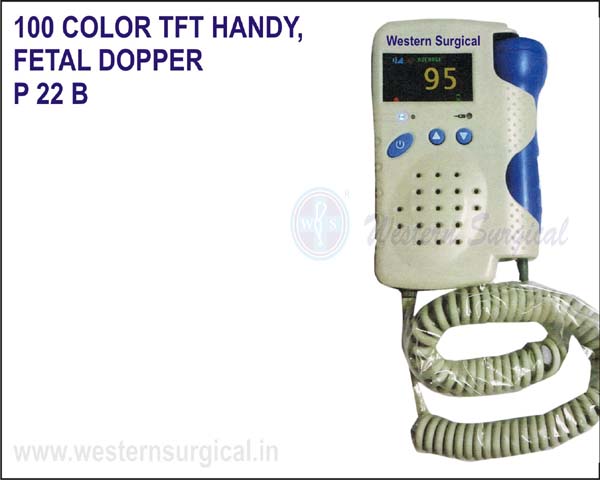 100C Color Tft Handy Fetal Doppler (With Color Display)