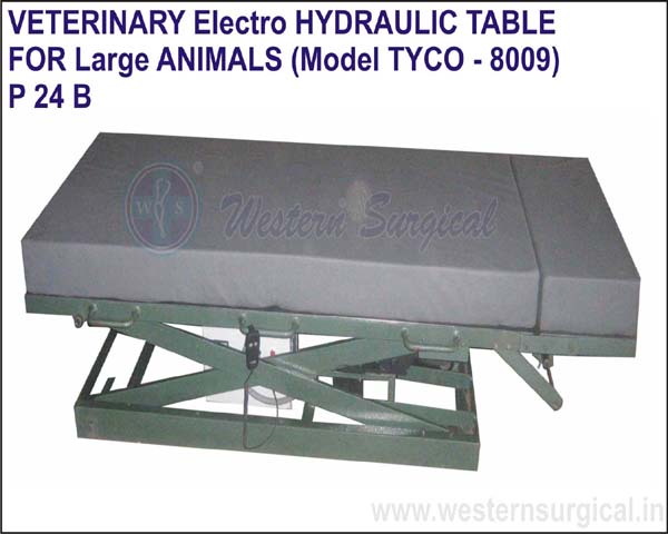 VETERINARY ELECTRO HYDRAULIC TABLE FOR LARGE ANIMALS