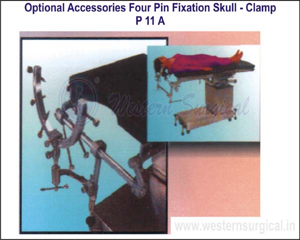 Four pin fixtation skull - clamps