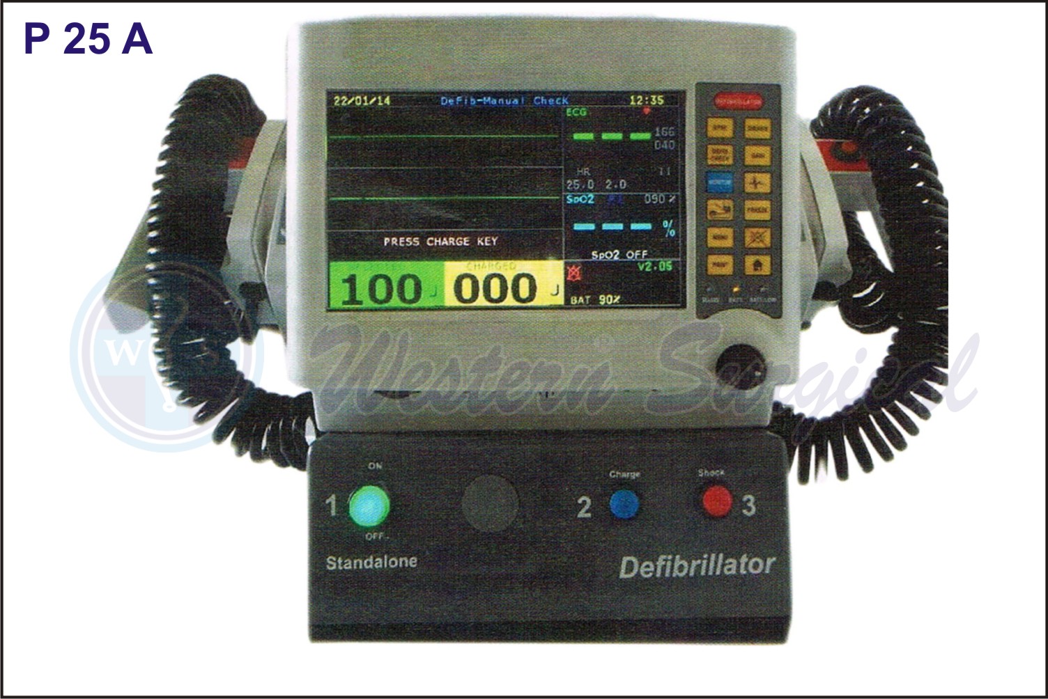 BIPHASIC DEFIBRILLATOR WITH ECG & PRINTER